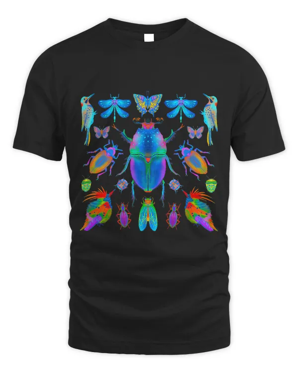 Bugs Birds Butterflies Nature Psychedelic Hummingbird Women