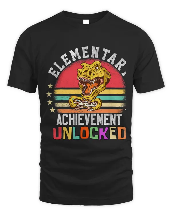 Elementary School Dinosaur TRex Boys Back to School Gamer