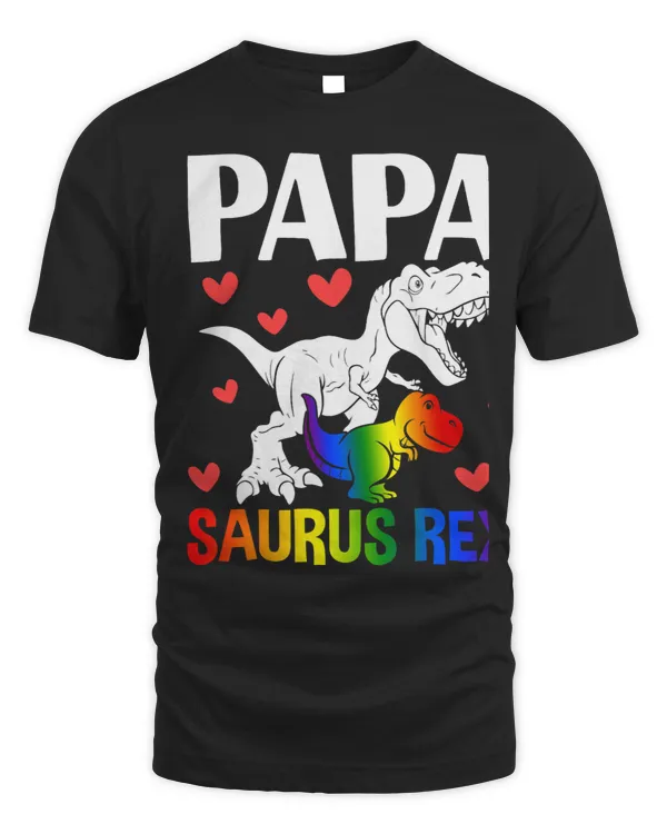 Mens LGBT Dad Saurus Rex LGBT Shirts Fathers Day Gift