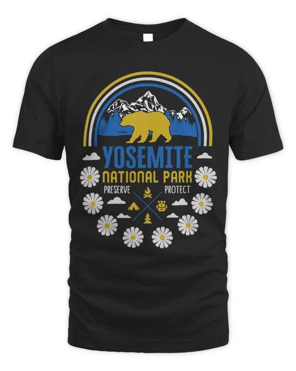 Funny Bear Yosemite National Park Bear Protect Hiking Camping Mountain Cute Bears