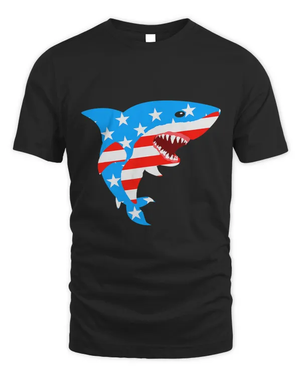 Shark USA Shark Patriot Freedom 4th of July Jaw Sharks