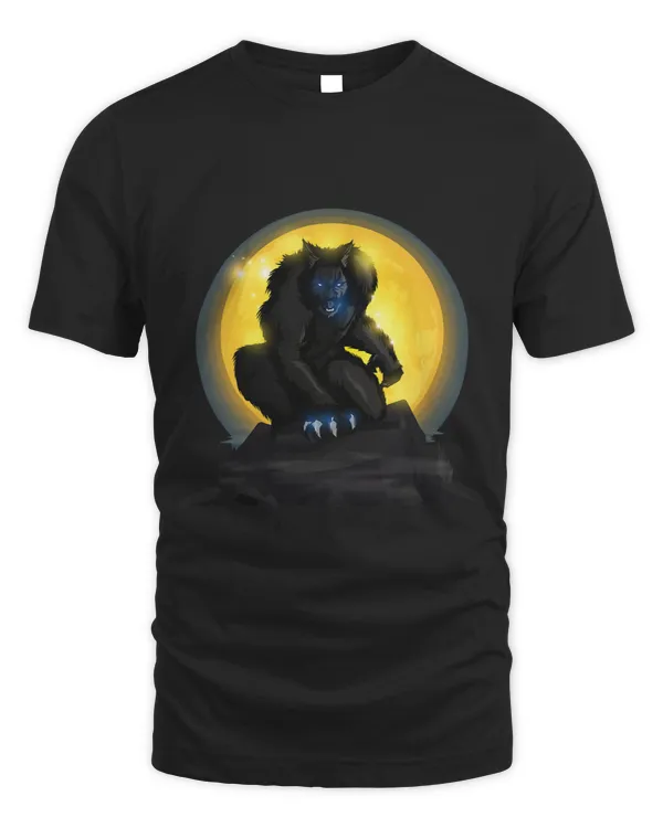 Full Moon Halloween Werewolf