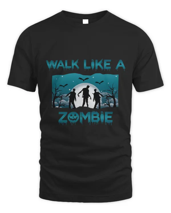 Full Moon Spooky Scary Halloween Haunted House Zombies