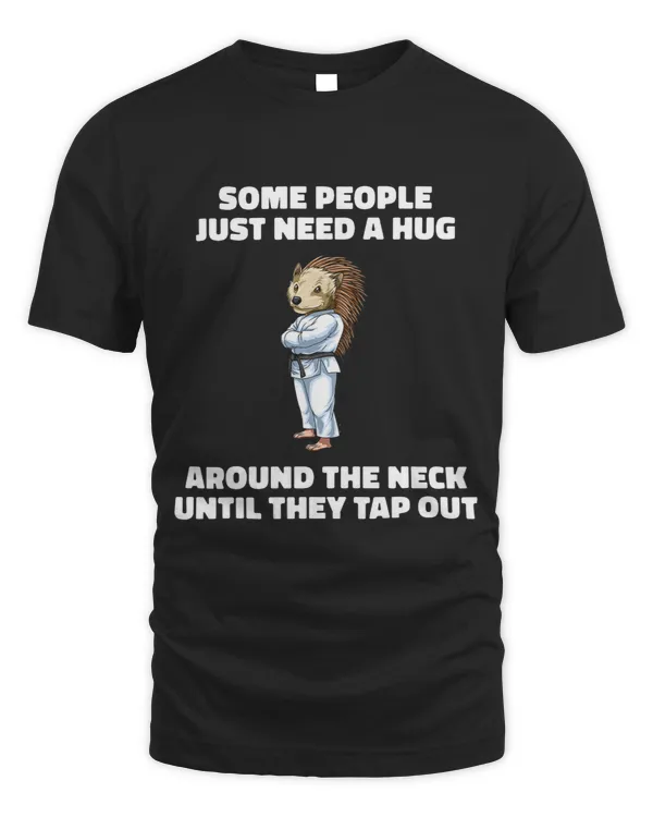 Funny Jiu Jitsu Choke Hug BJJ Grappling Hedgehog