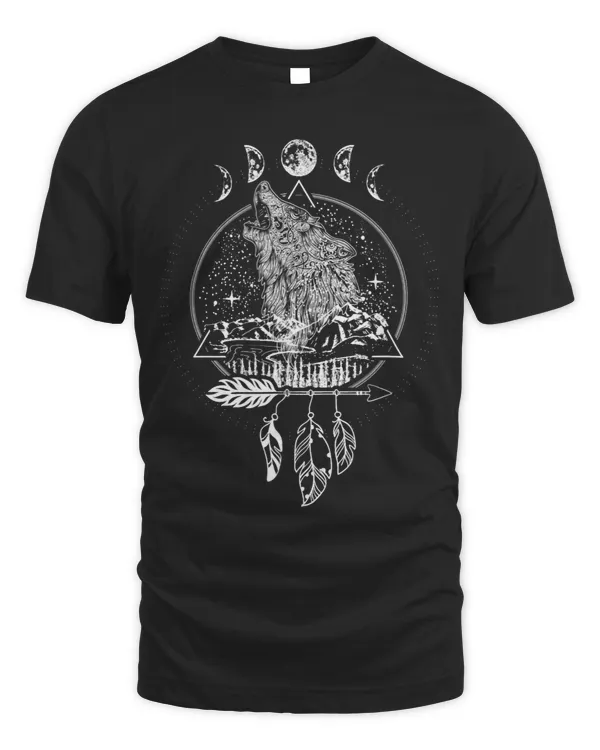 Full Moon Wolf Dreamcatcher