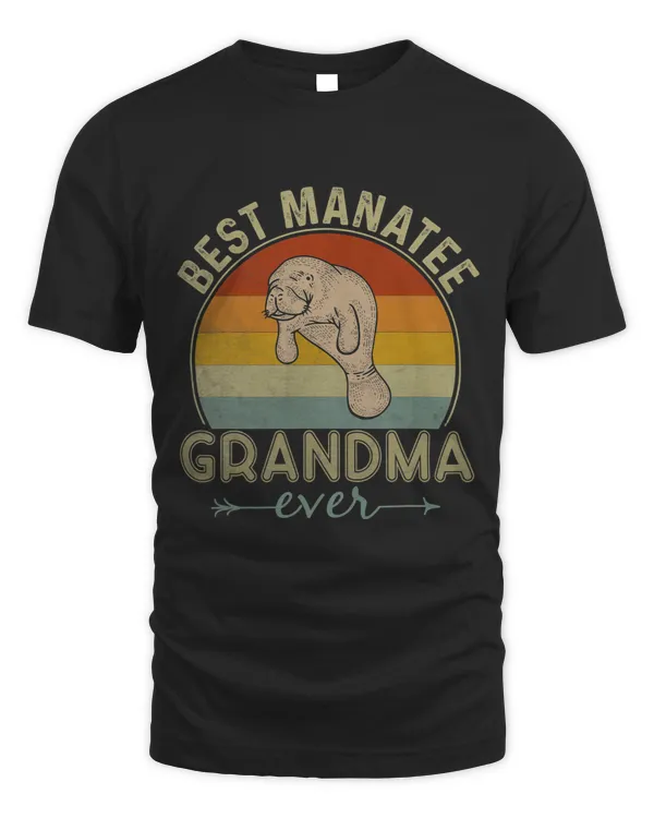 Best Manatee Grandma Ever Retro Design Funny Mothers Day