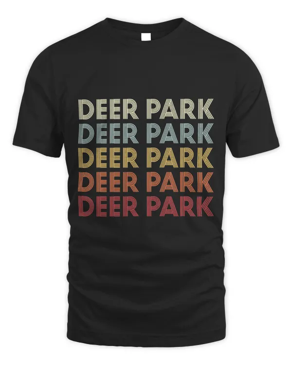 DeerPark Texas DeerPark TX Retro Vintage Text