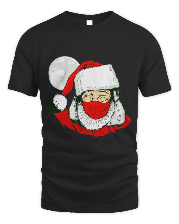 christmas face mask santa claus moon