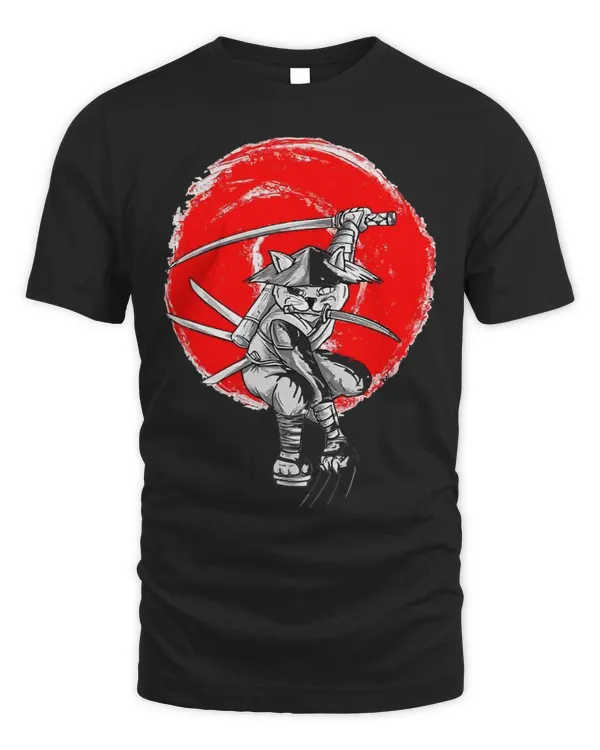 japanese warrior samurai cat swordsmen cat