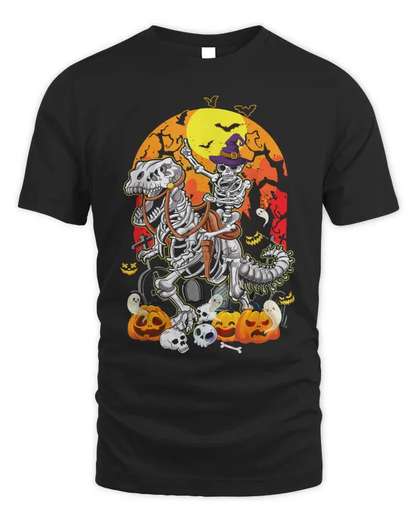 Skeleton Skulls Riding Mummy T Rex Boo Halloween Costume 18 Skull