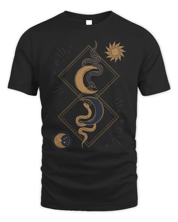 Boho Style moon and sun snake Mystic Alchemy