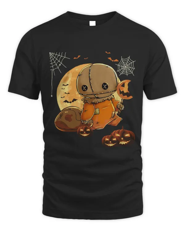 Halloween Party Funny Cute Scarecrow Pumpkin Patch Moon