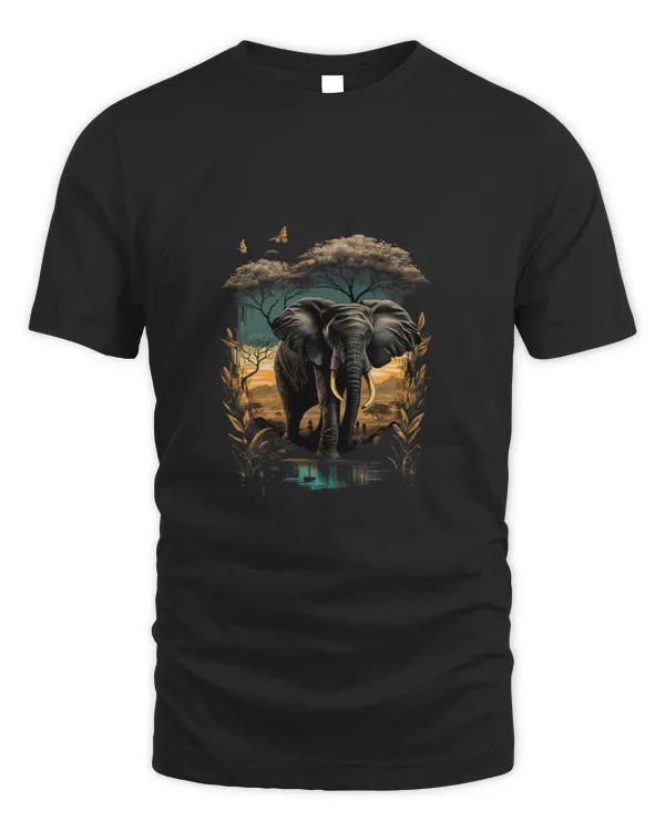 Fairycore Aesthetic Floral Elephant Girls Women Nature Boho