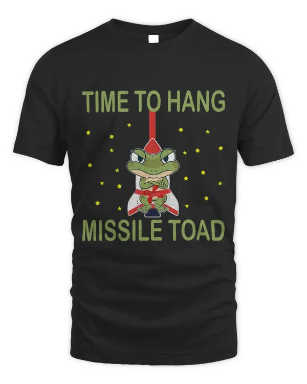 Funny Christmas Pun Festive Mistletoe Frog Toad Distressed 1