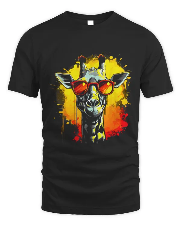 Funny Cool Giraffe Wears Super Quality GlassesLover Design