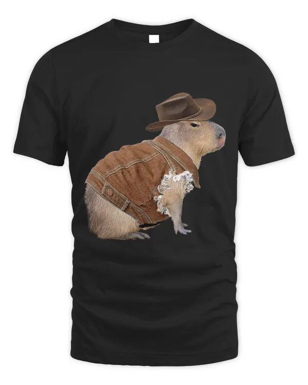 Funny Cowboy Capybara For Mens Women Kids