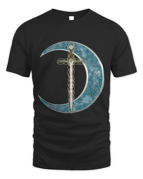 Fantasy Celtic Moon and Sword