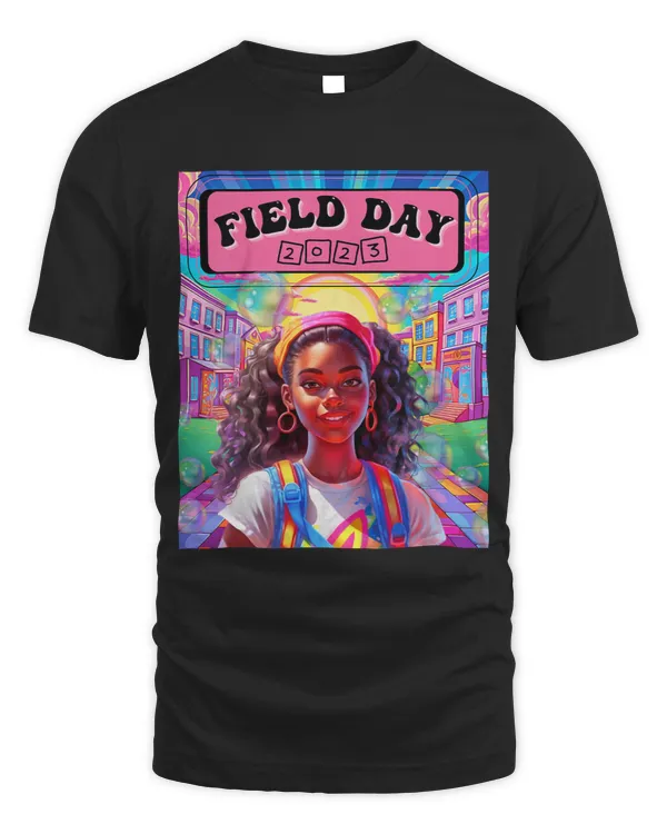 Kids Colorful Rainbow Sunny Field Day Girls