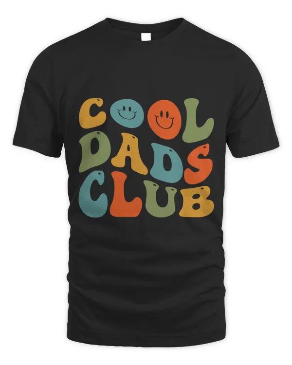 Cool Dads Club Fathers Day Groovy Retro Best Dad Ever Funny