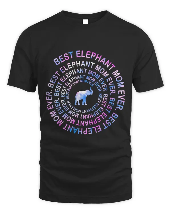 Funny elephant Mom Spiral Tie Dye Gift Mothers Day