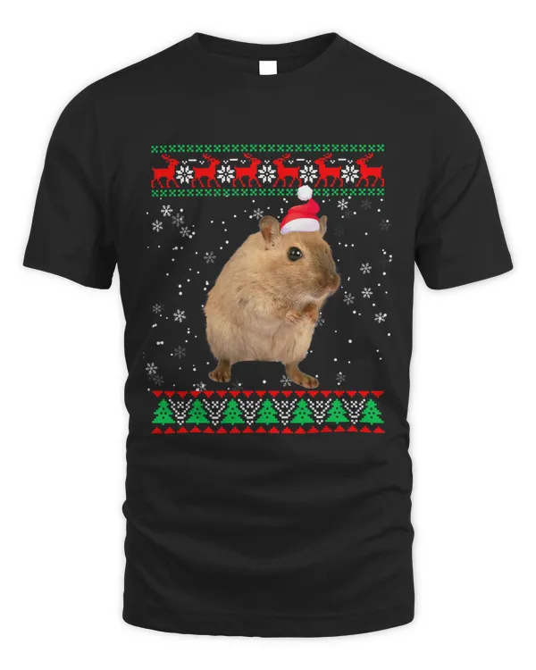 Funny Ugly Sweater Xmas Animals Christmas Gerbil Lover 1