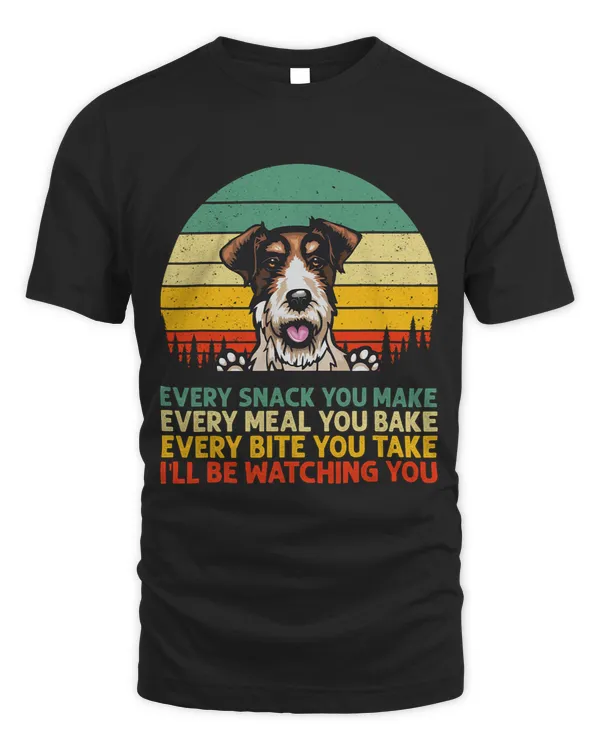 Fox Terrier Dog Vintage Every Snack You Make Fathers Day