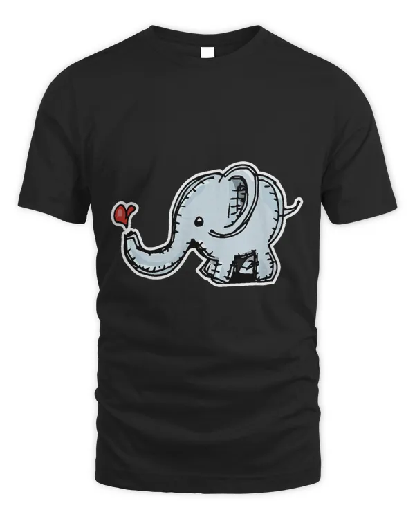 Funny Vintage Elephant with Retro Hipster Animal Vibe