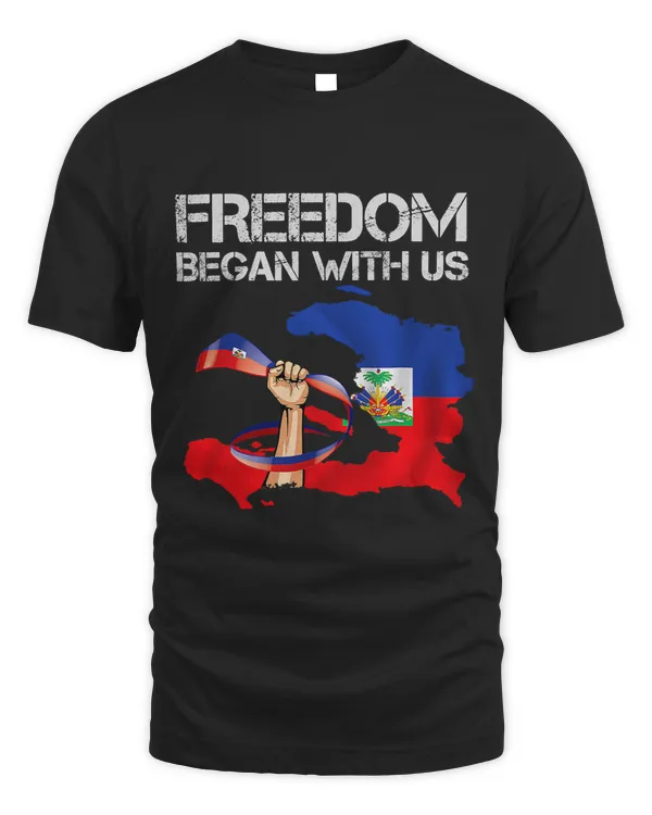 Freedom Began With Us Haitian Flag Happy Independence Day