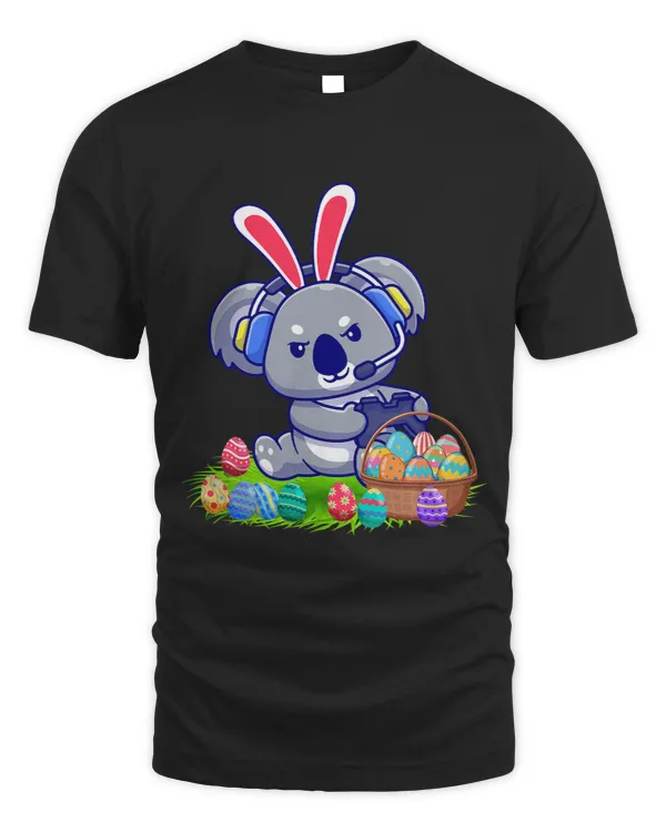 Funny Gnomes Easter Bunny Ears Easter Koala Bunny Egg Gamer