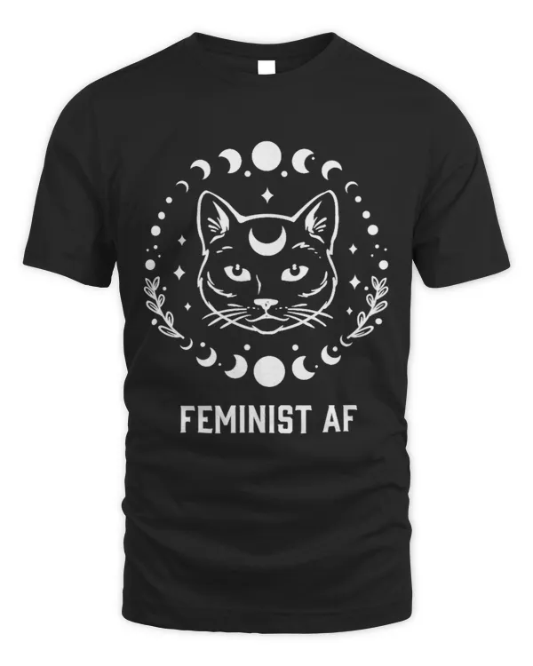 Feminist AF Feminism Womens Rights Moon Phase Witch