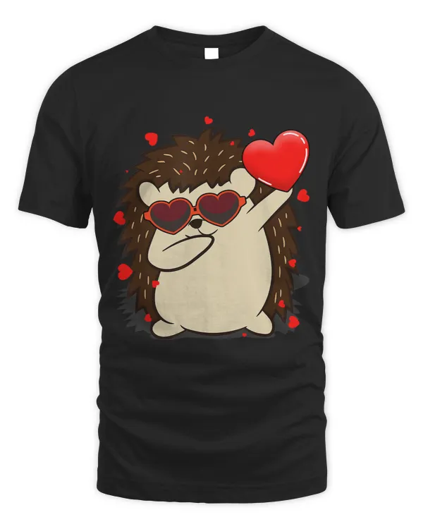 Dabbing Turtle Funny Dab Dance Valentine Day Hedgehog Lover