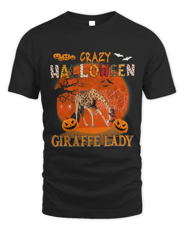 Funny Halloween Giraffe Lady Halloween Witch Lover Family