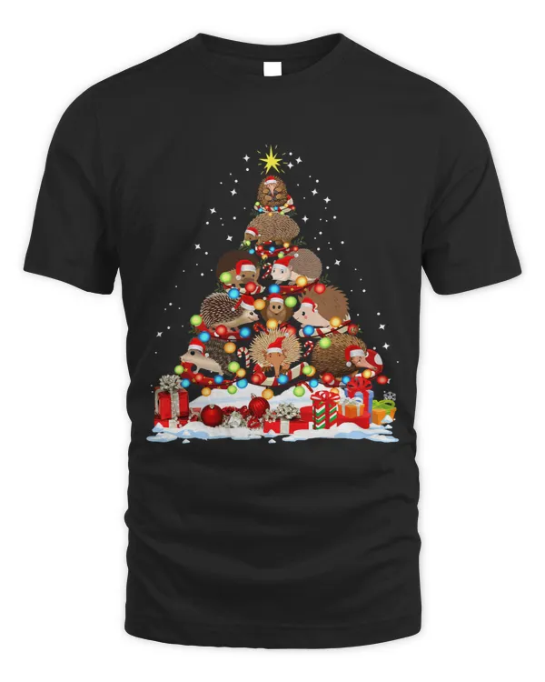 Funny Hedgehog Christmas Tree Shirt