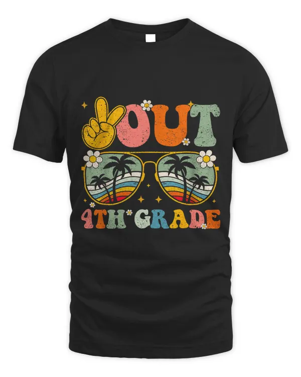 Groovy Peace Out 4th Grade Graduation Last Day Of School