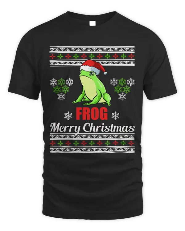 Frog Santa Hat Ugly Christmas Pajama Cool Animal XMas