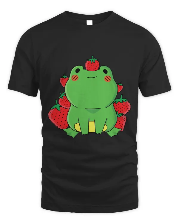 Frog Strawberry Kawaii Cottagecore Aesthetic