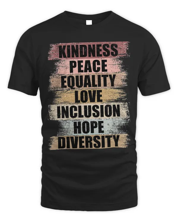 Kindness Peace Love Hope Equality Inclusion Kids