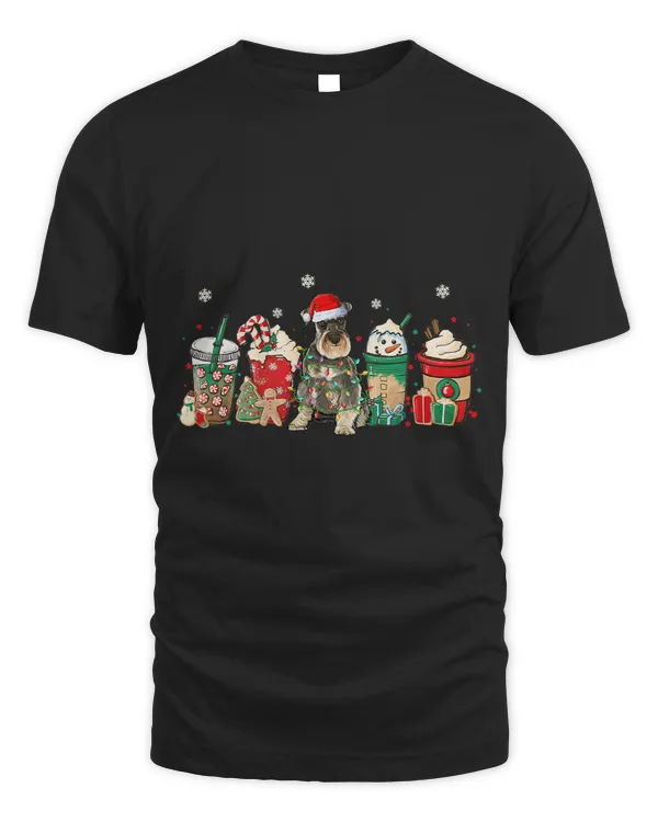 Dog Schnauzer Miniature Schnauzer Christmas Coffee Latte
