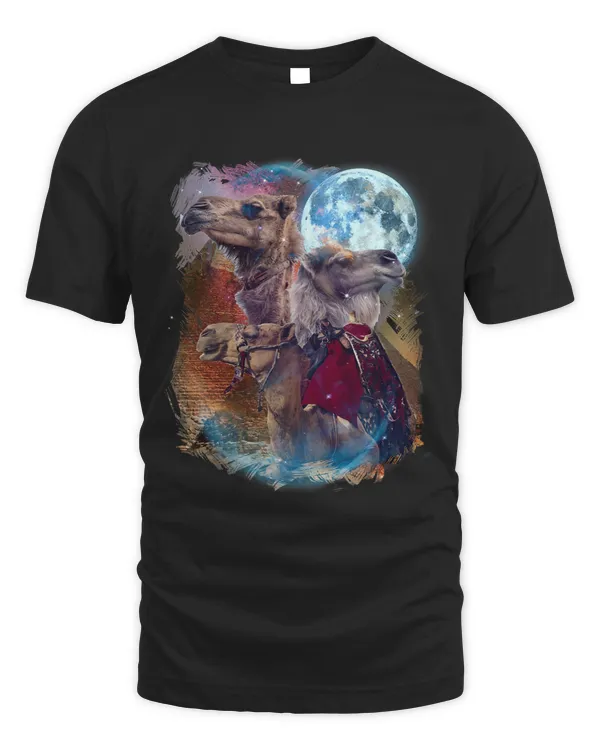 3 Moon Camel Funny Llama Alpaca Animal Lovers Art Novelty