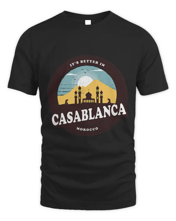 Casablanca Morocco Mosque Design with Sun in the Desert