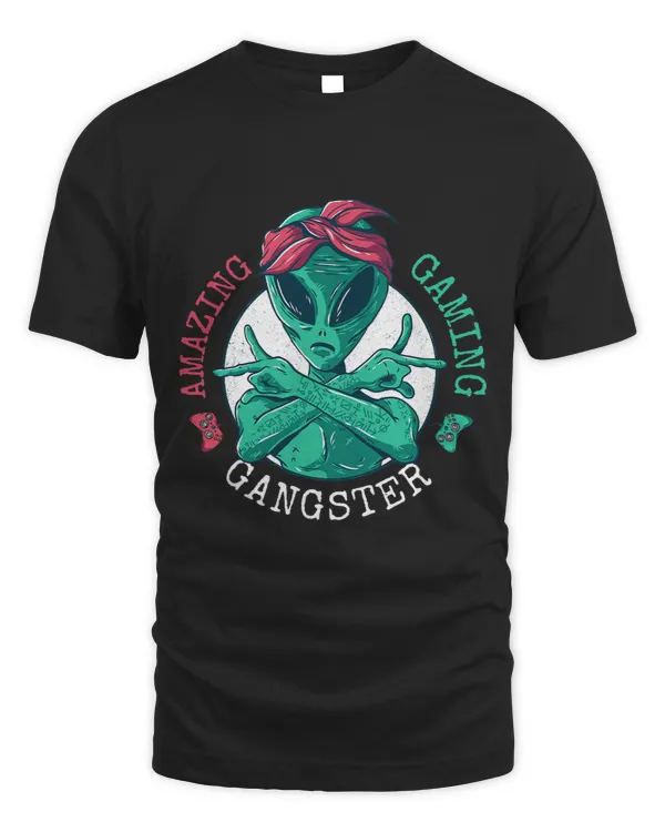 Amazing Gaming Gangster 2Alien. Vintage Style