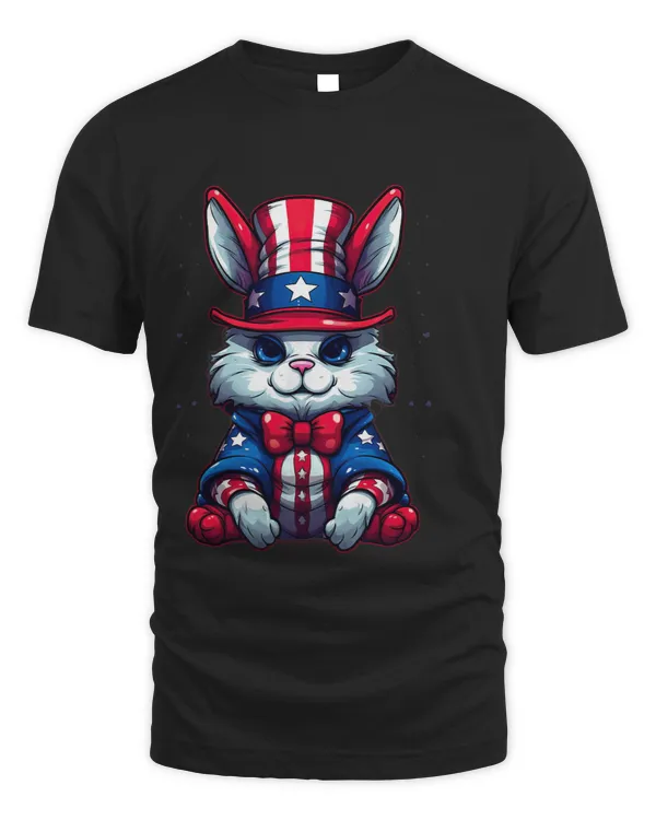 4th Of July Patriotic Rabbit