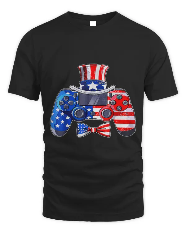 4th Of July Video Game Gamer Kids Boys Men USA 1