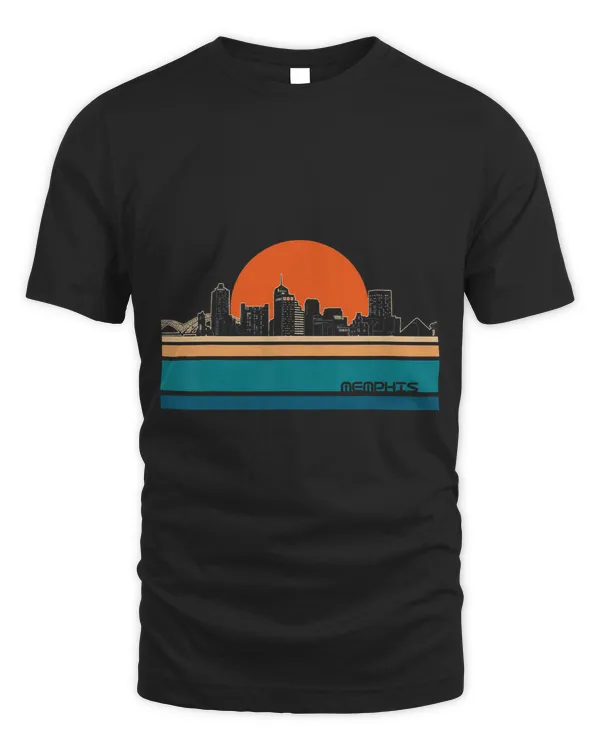 memphis skyline retro
