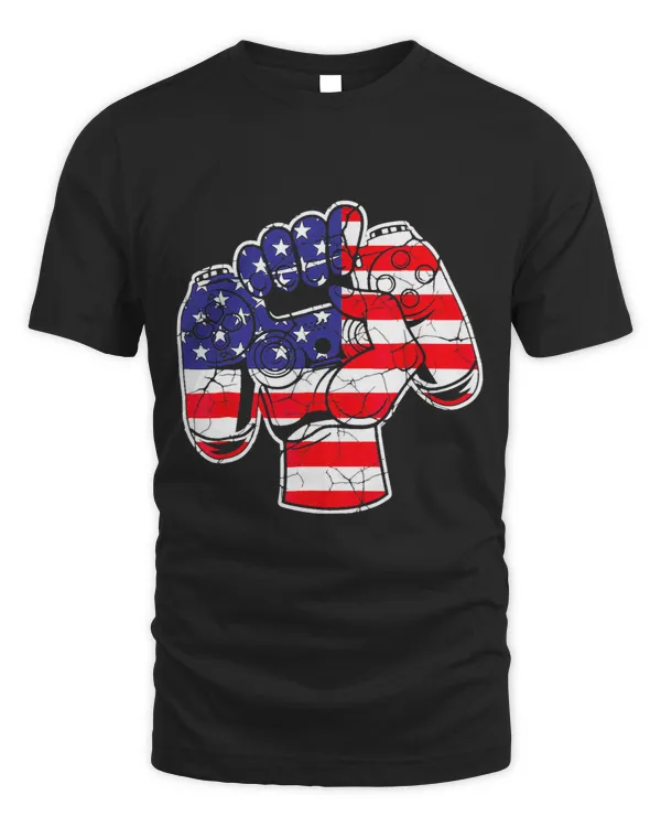 4th Of July Video Game Gamer Kids Boys Men USA 54