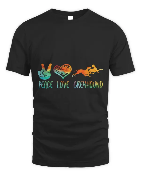 Dog Grayhound Peace Love and Greyhound 3