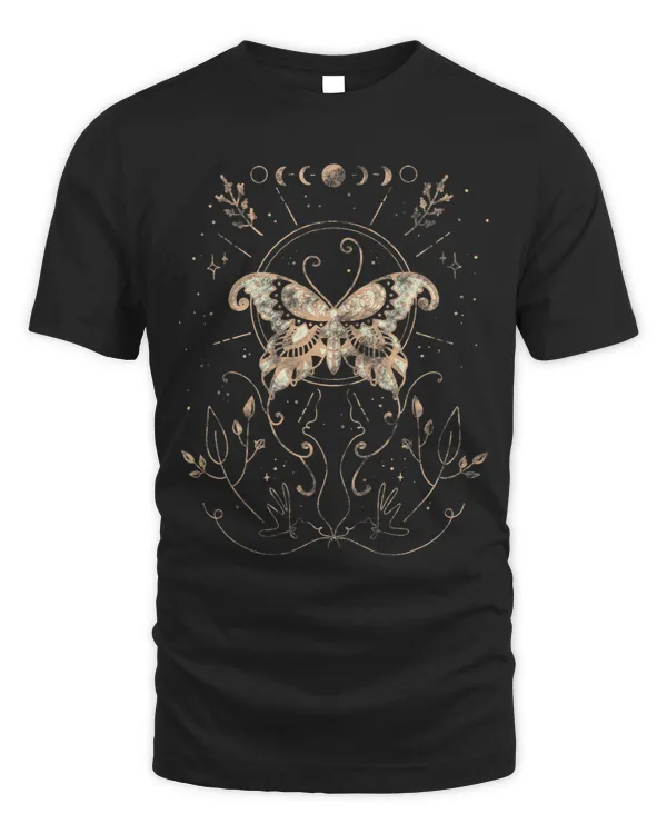 Dark Academia Cottagecore Aesthetic Luna Moth Moon Fairycore