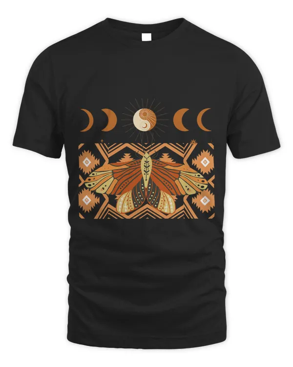 Mystic Celestial Boho Aesthetic Moon Yin Yang Butterfly