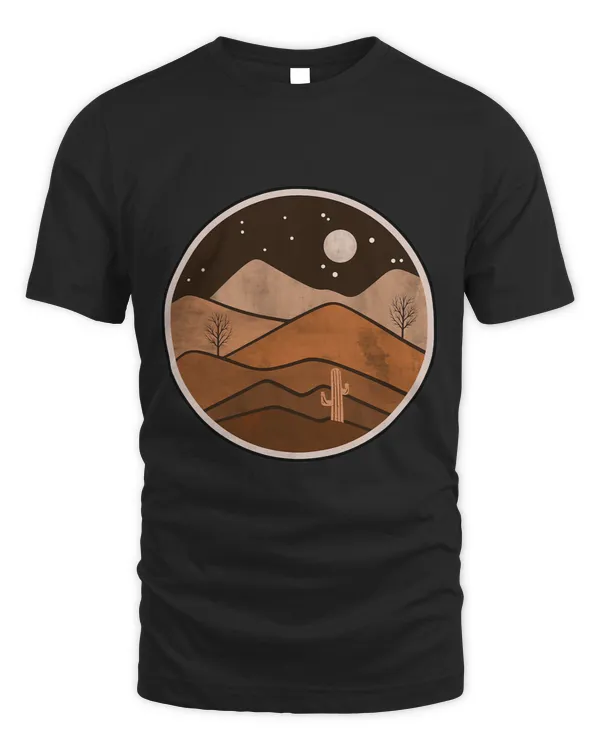 Mystical Desert art Boho moon night sand gift girl