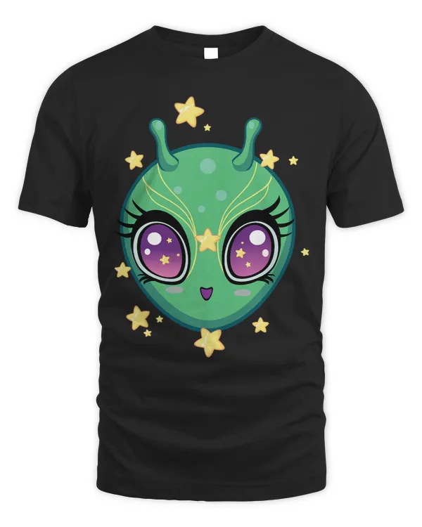 Anime Alien Kawaii Eyes Pastel Goth Cute UFO Otaku